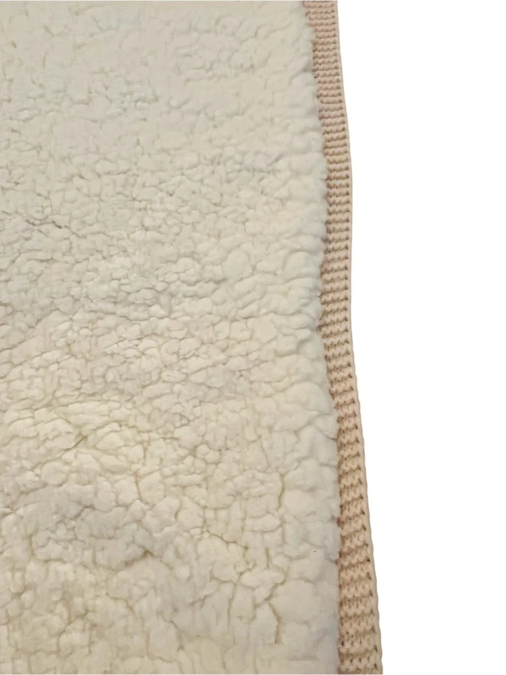 Pottery Barn Kids Tan Patchwork Cable Heirloom Sheep Baby Blanket